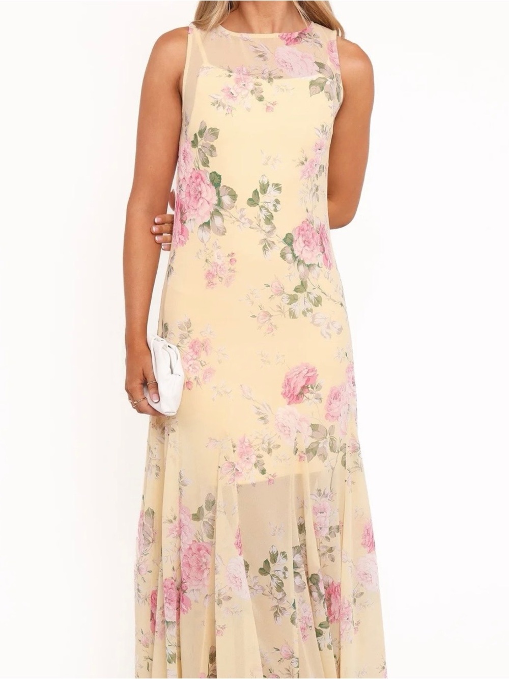 Petal & Pup Keani Maxi Dress or Yellow Floral Sheer Maxi Dress